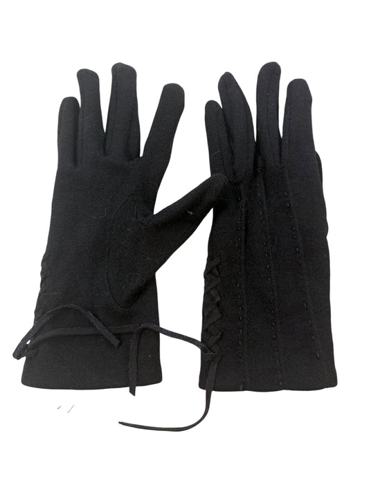 WOOL WRISTLET EMBELLISHED GLOVES