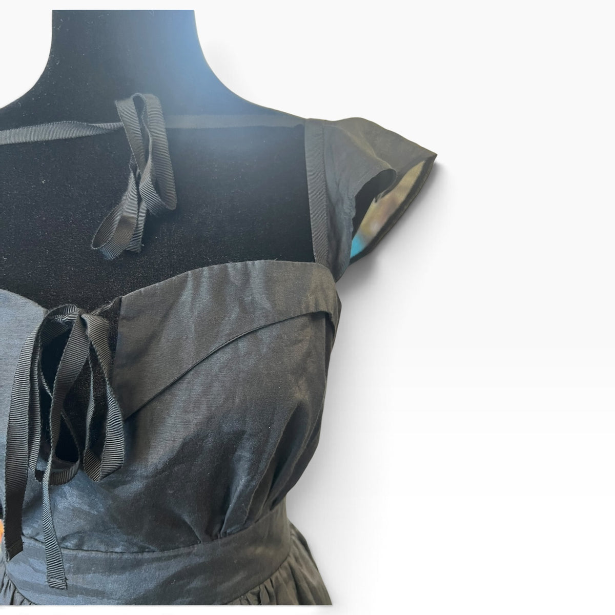 KITTEN DAMOUR BLACK SILK TOP | 14