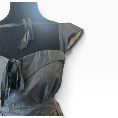 KITTEN DAMOUR BLACK SILK TOP | 14