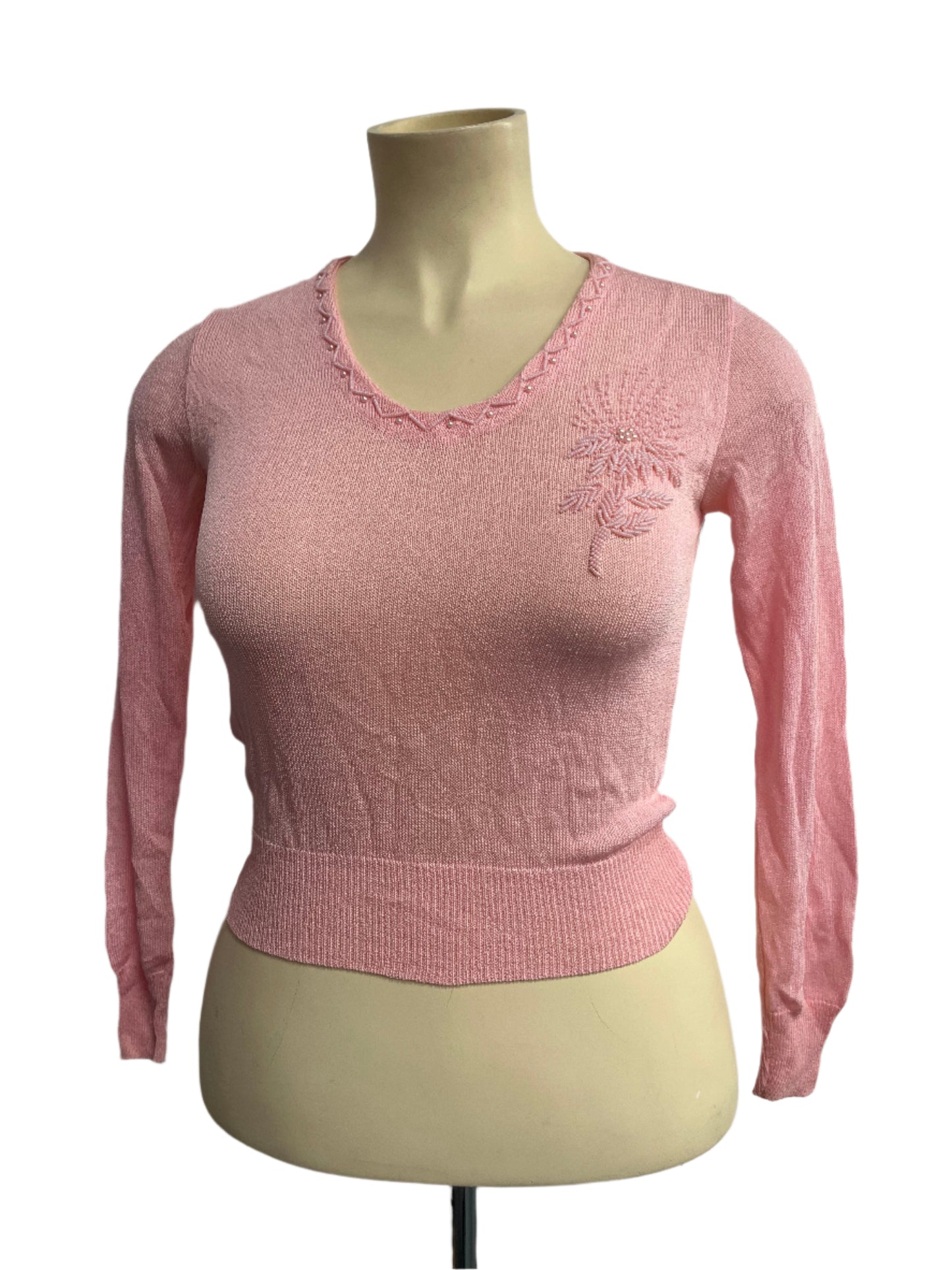 EARLYBIRD - FINE PINK KNIT TOP SZ 10