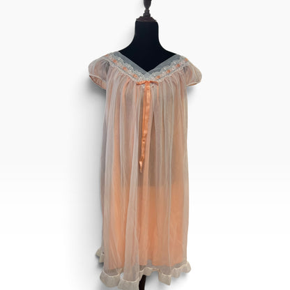 APRICOT BABYDOLL NIGHTIE | 16