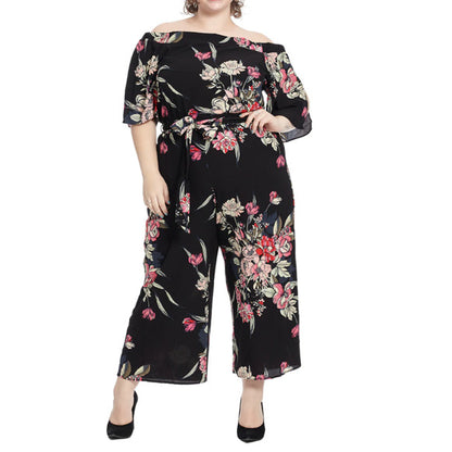 CITY CHIC OFF SHOULDER FLORAL JUMPSUIT | S