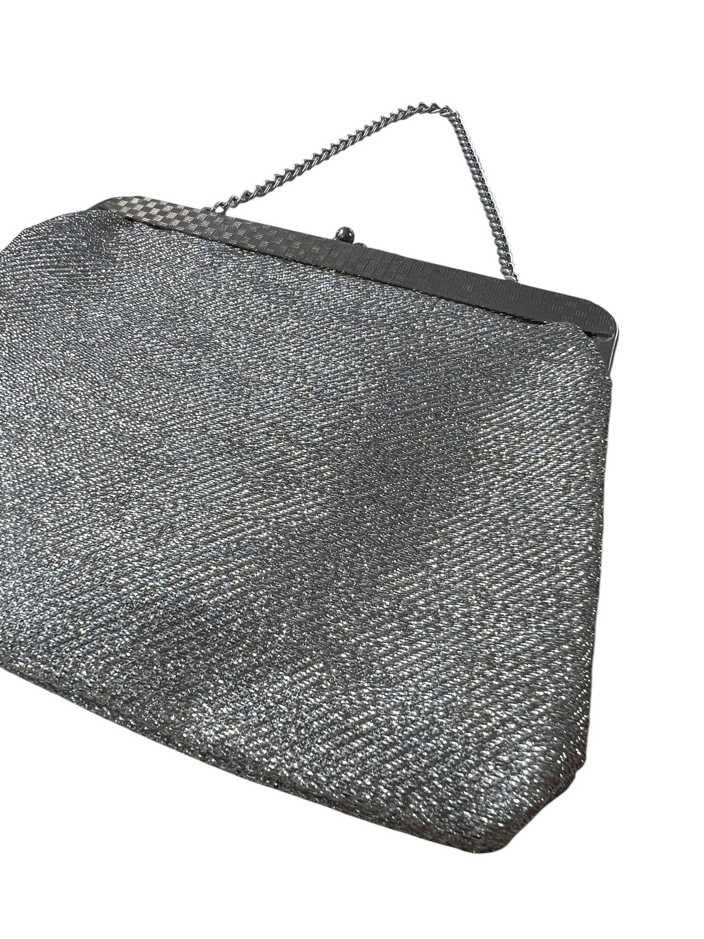 SILVER METALLIC HANDBAG
