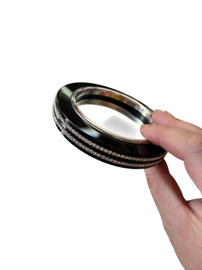 BLACK DIAMANTE BANGLE