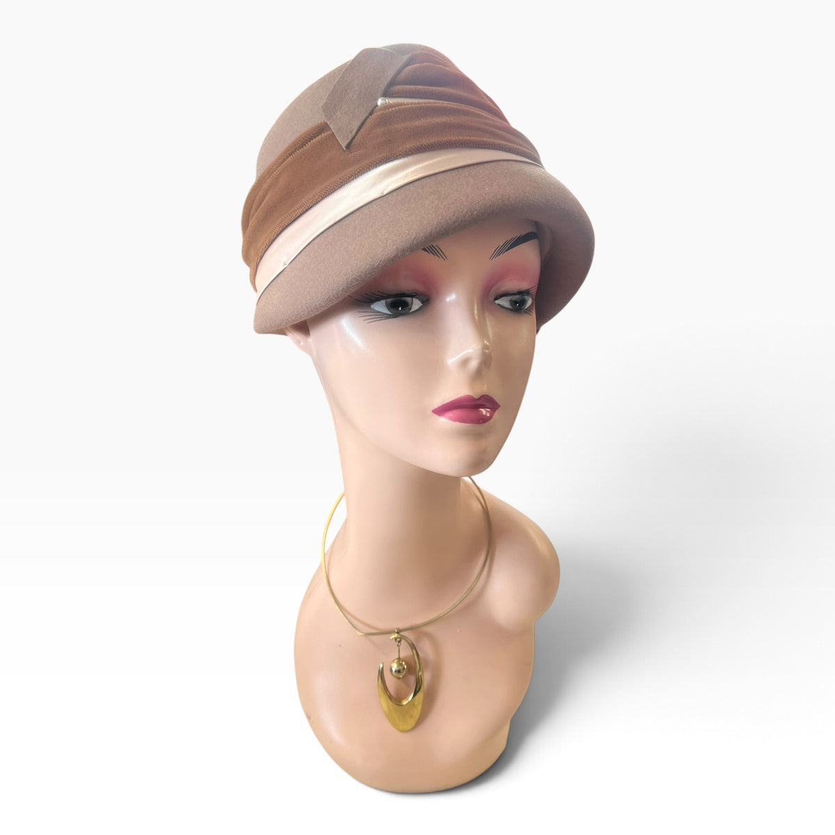 BROWN AUDREY HAT
