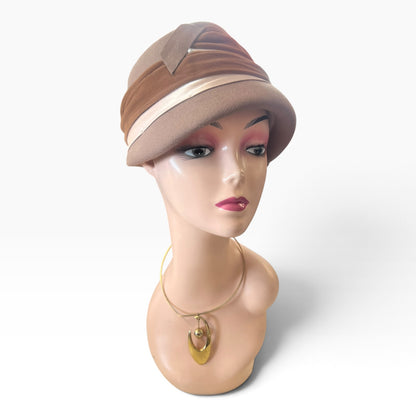 BROWN AUDREY HAT