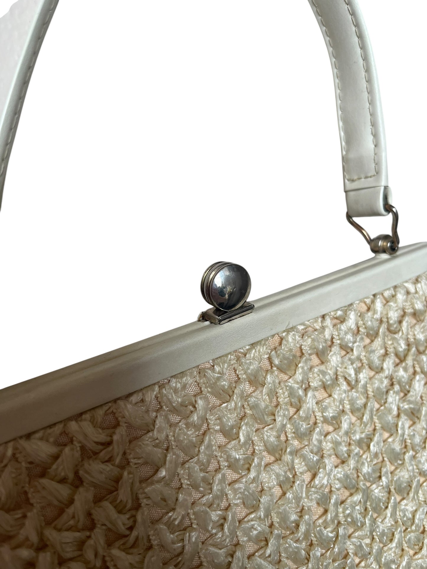 CONTINENTAL CREAM RAFFIA BAG
