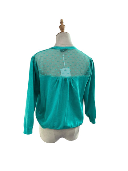 CITY CHIC TEAL BLUE CARDIGAN SZ M