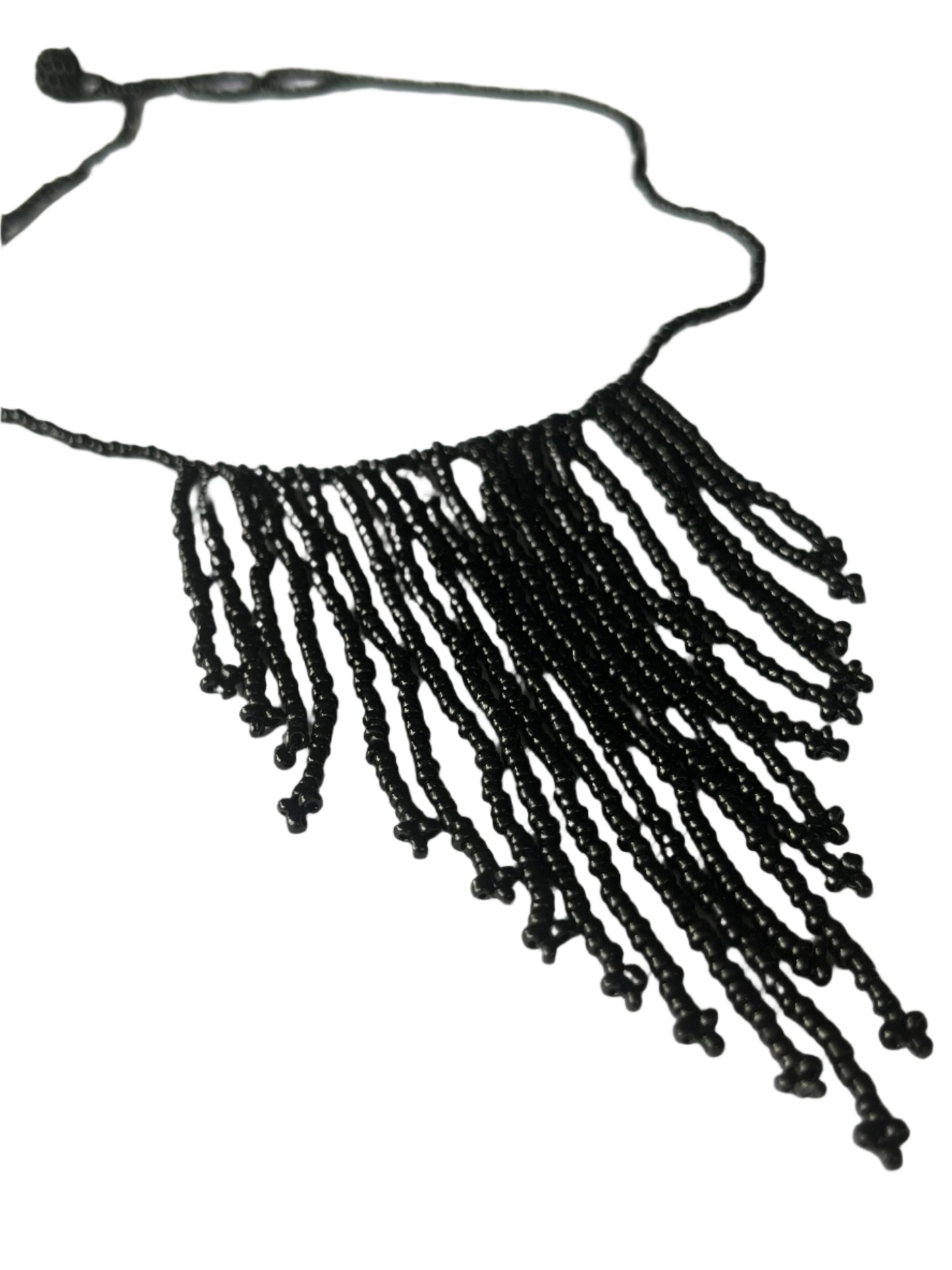 BLACK SEED BEAD CHOKER