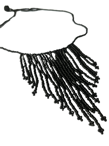 BLACK SEED BEAD CHOKER