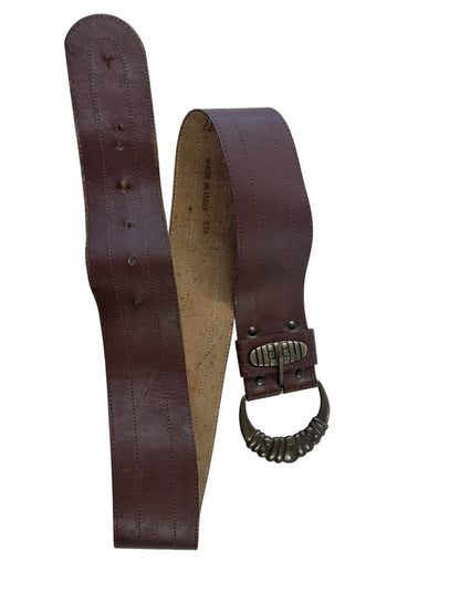 BROWN LEATHER BELT | M