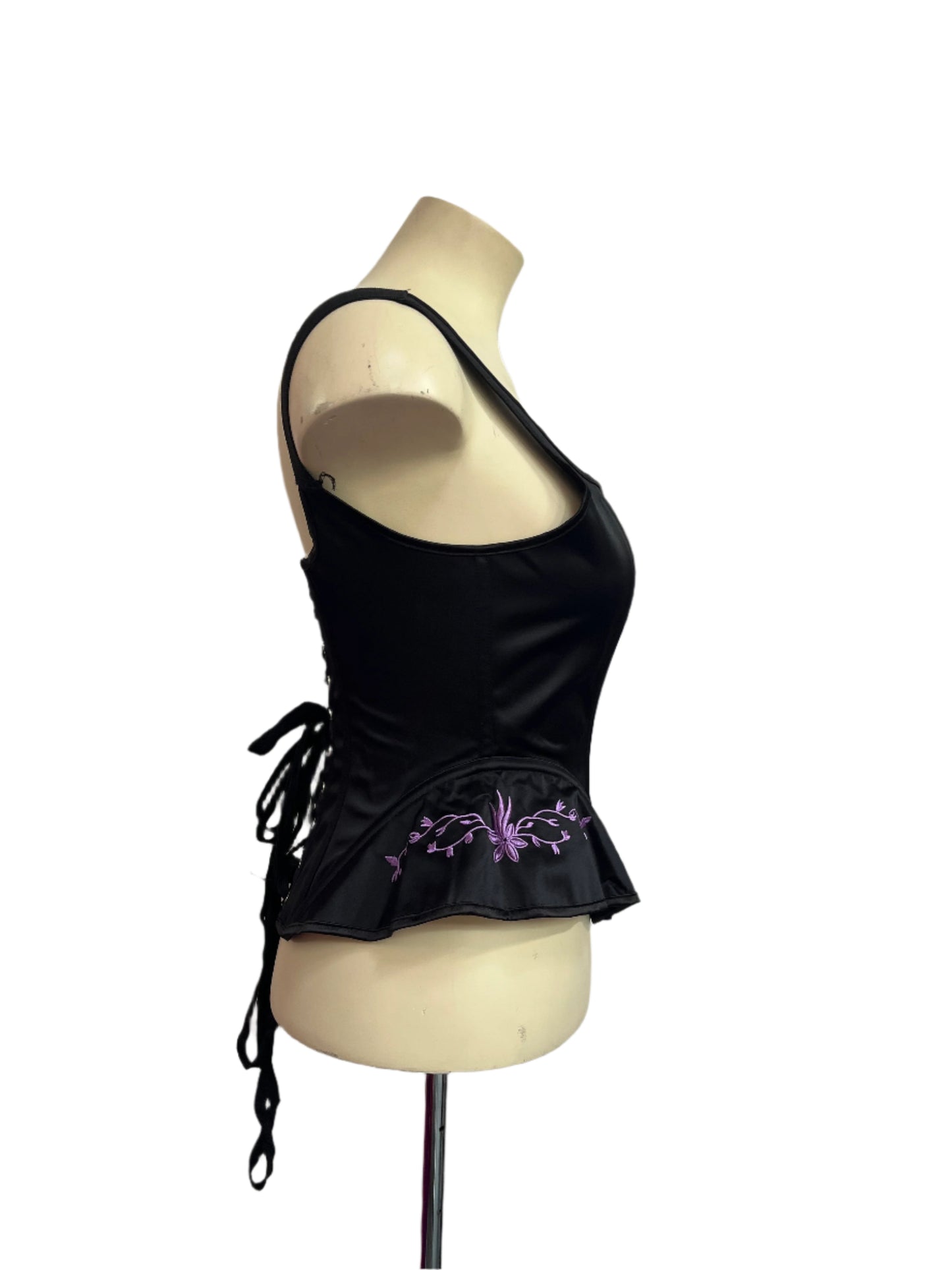 PURPLE CORSET TOP SZ 12/14