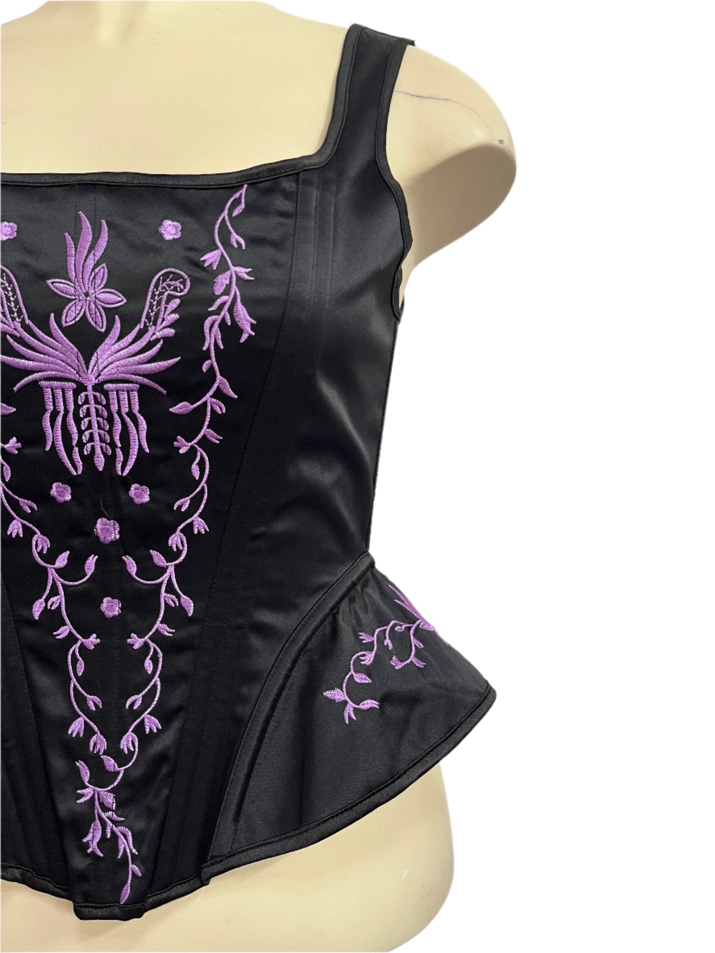 PURPLE CORSET TOP SZ 12/14