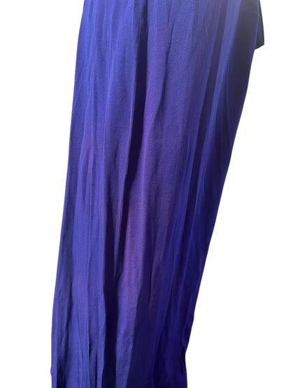 A BLUE SWAREE 1940S DRESS | 12
