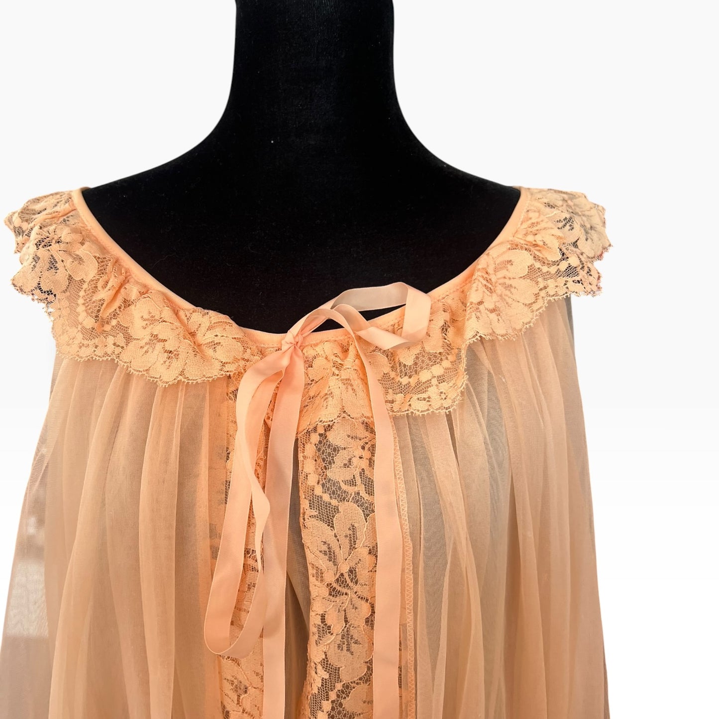 DREAMY APRICOT PEIGNOIR SET | 10/12