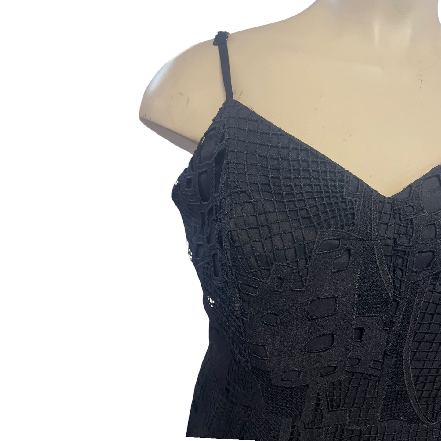 CITY CHIC BLACK LACE GOWN | S/18