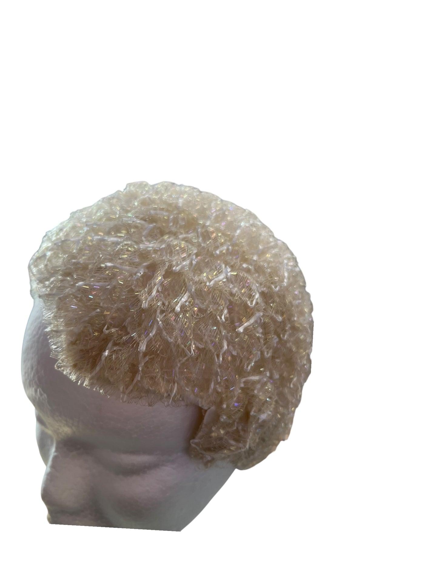 WHITE & CREAM GLITZ HEADPIECE