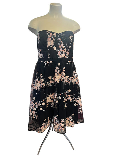 CITY CHIC FLORAL COCKTAIL DRESS | S