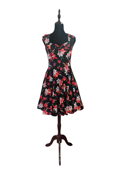 HELLBUNNY FLORAL DRESS | S