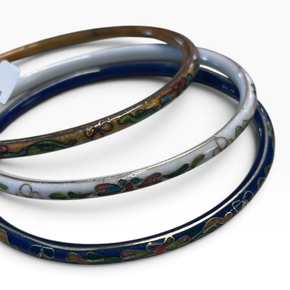 BLUE CLOISONNE ENAMEL BANGLE