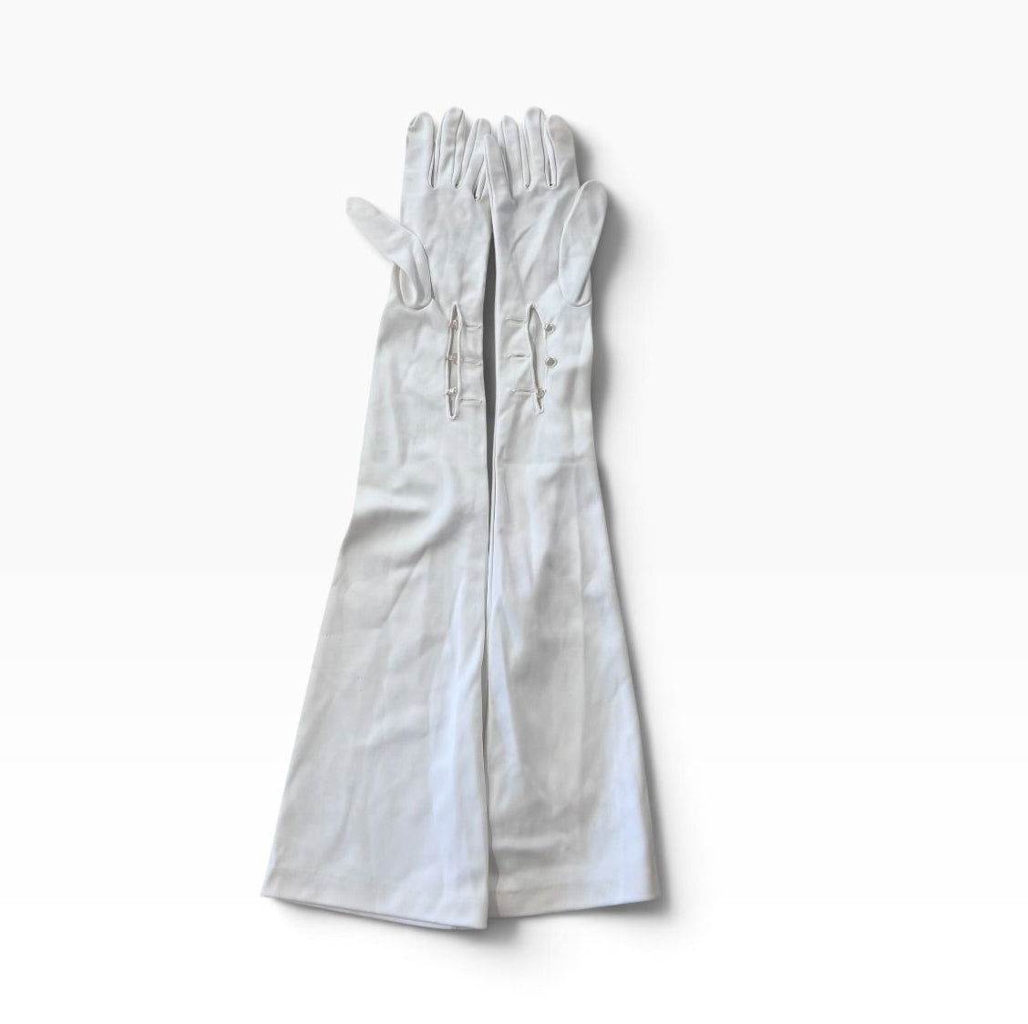 OVER ELBOW WHITE GLOVES | 7