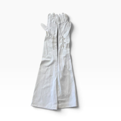 OVER ELBOW WHITE GLOVES | 7
