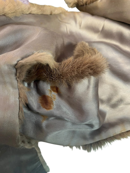 TAUPE TONED FUR STOLE