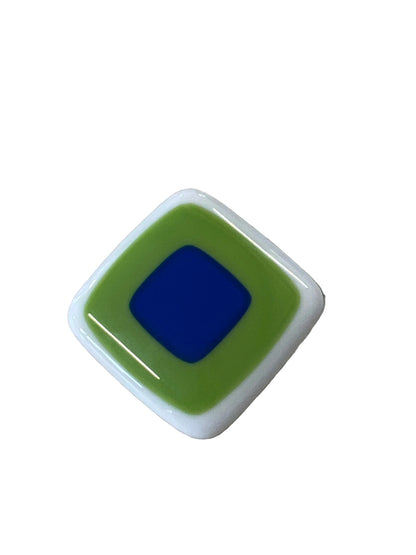 GREEN & BLUE BROOCH