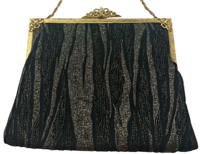 GOLDEN STRIPE ART DECO BAG