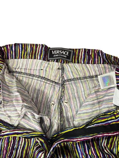 VERSACE STRIPED PANTS | 29