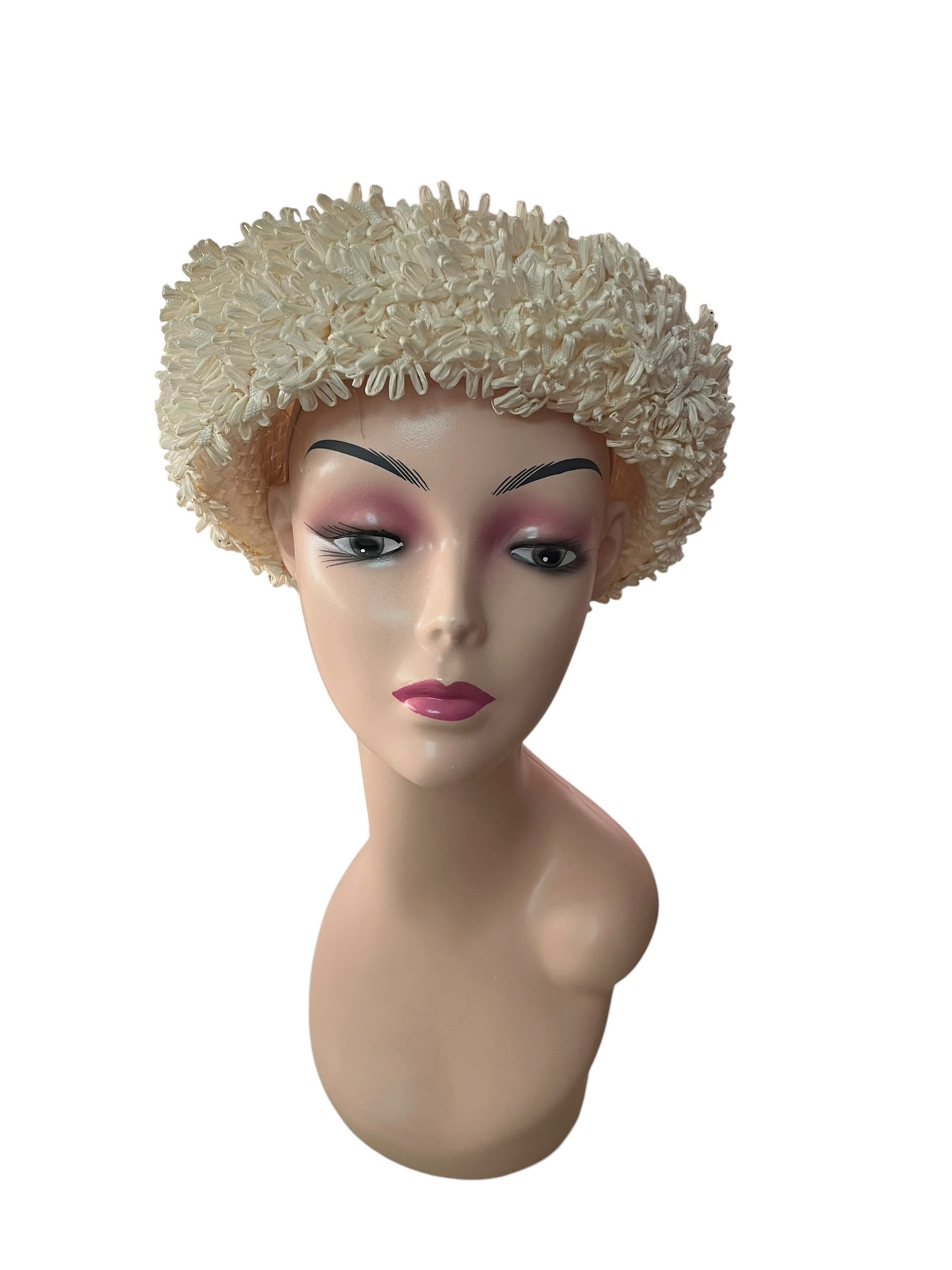CREAM RAFFIA HAT
