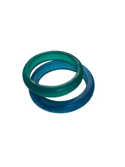 FROSTED TEAL BANGLE