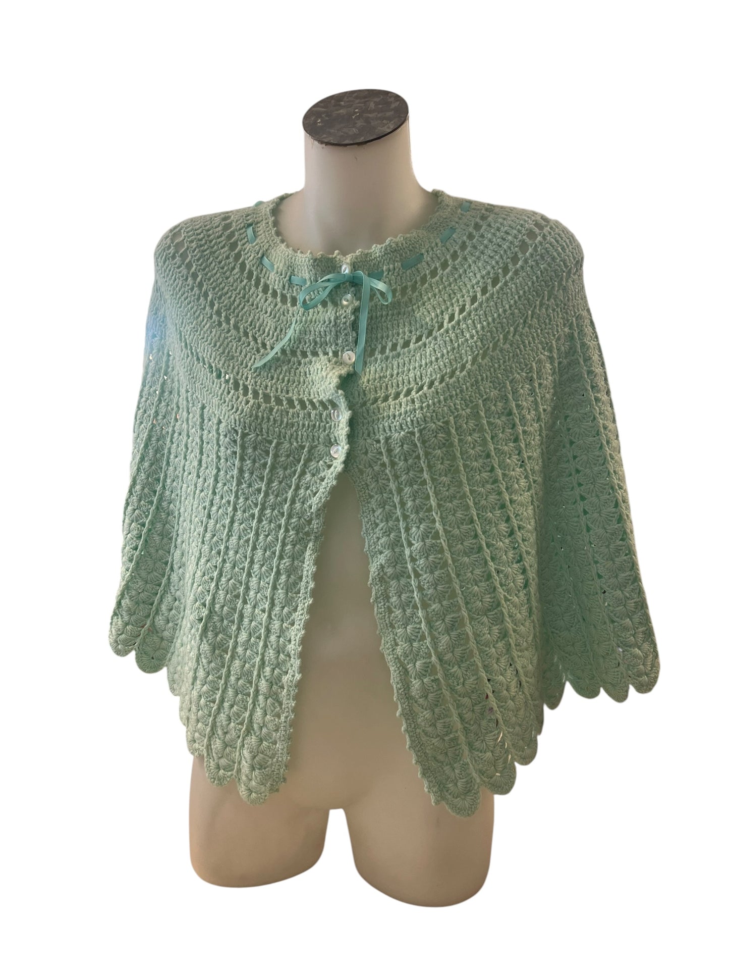MINT CROCHET CAPELET