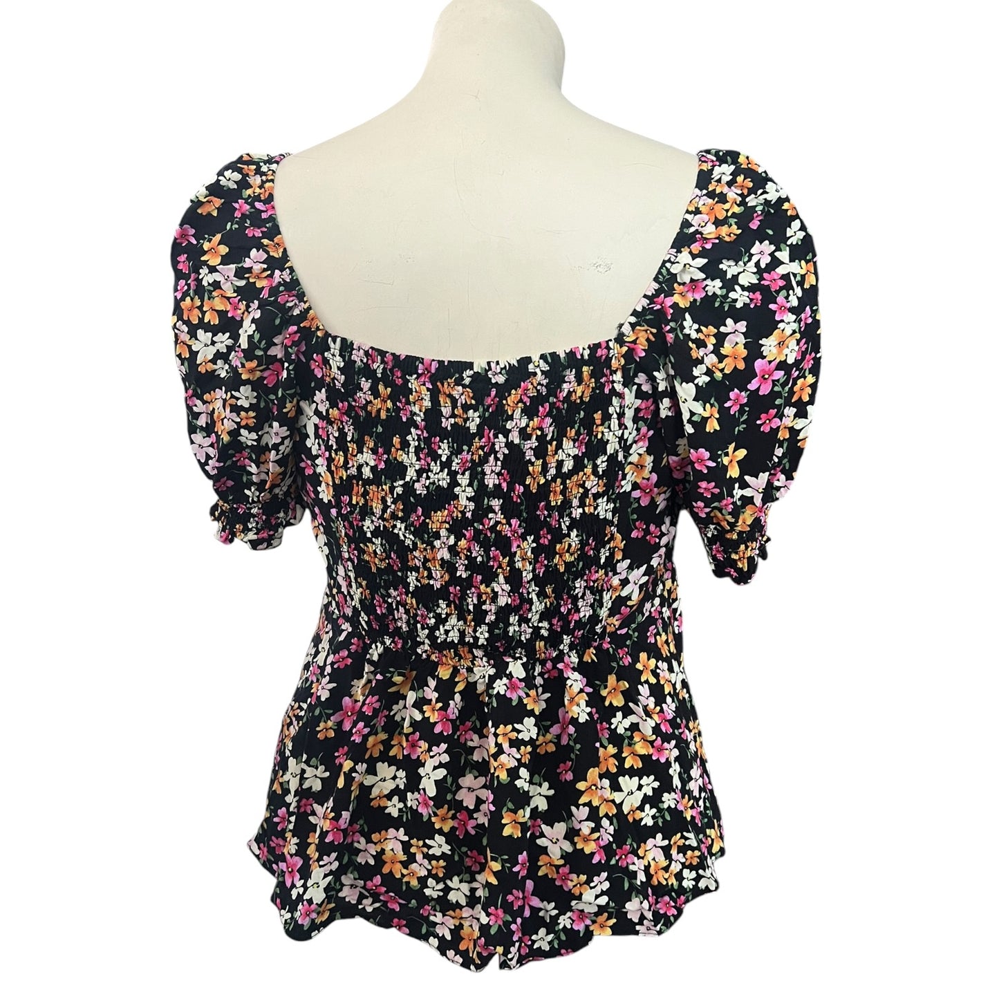 CITY CHIC FLORAL PEASANT TOP | 16