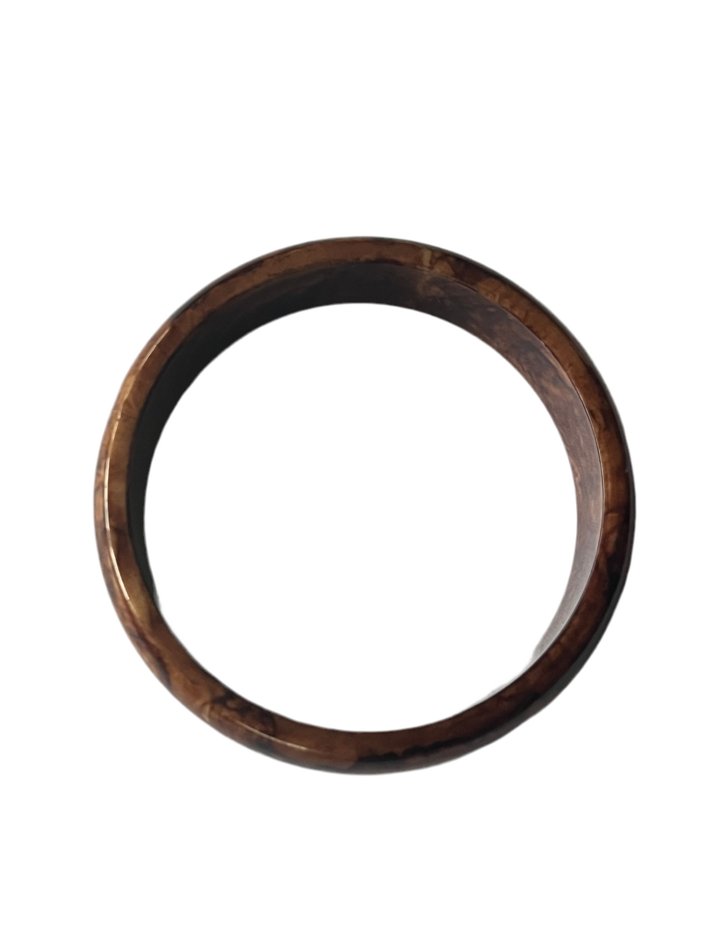 BROWN WALNUT MARBLED BANGLE