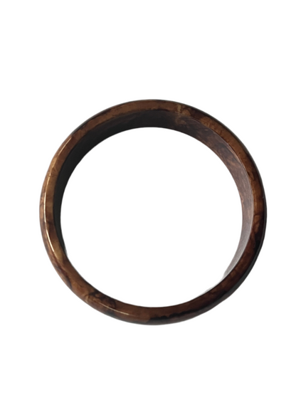 BROWN WALNUT MARBLED BANGLE