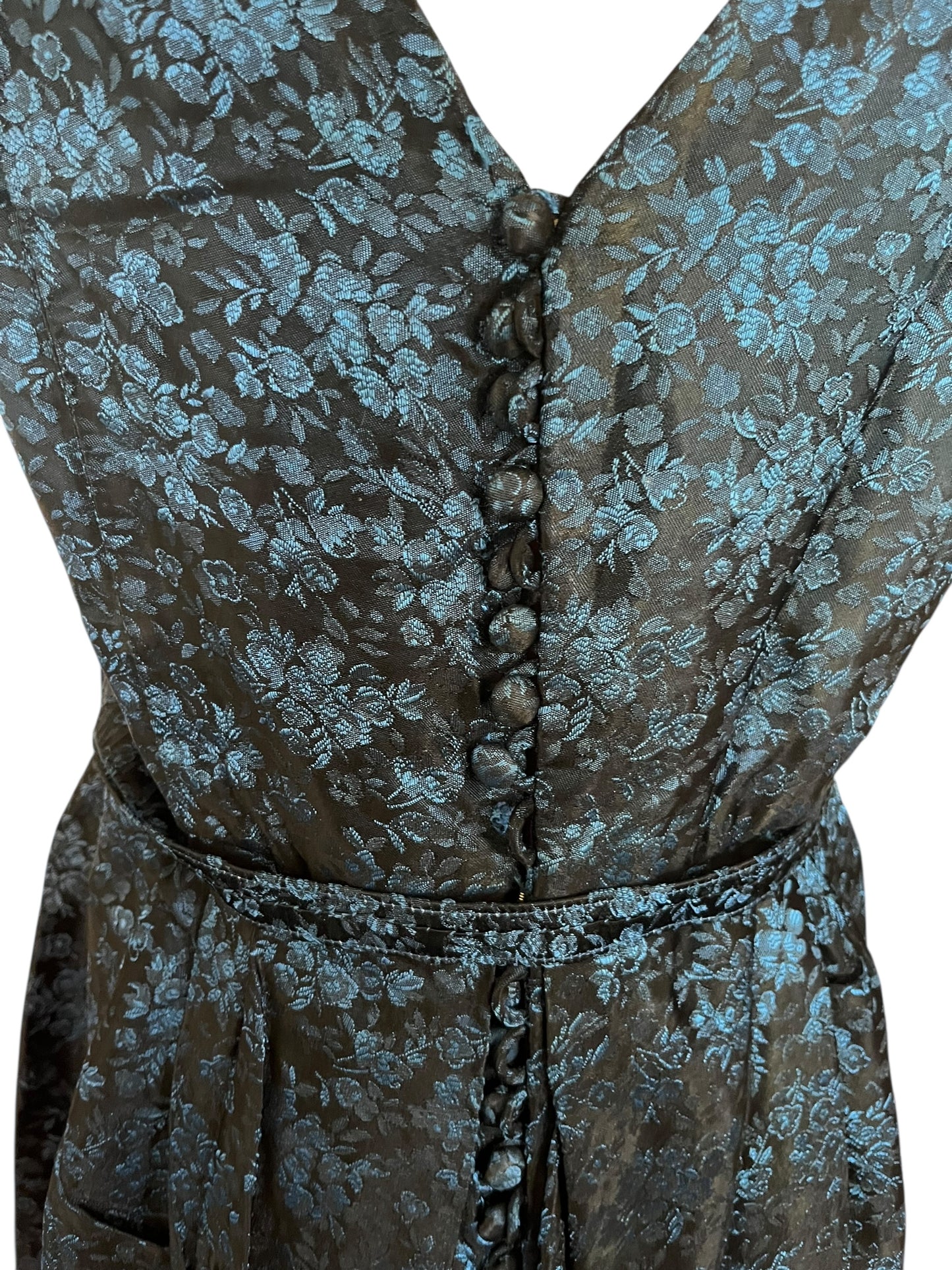 BLUE ROSE SATIN DRESS  | 14