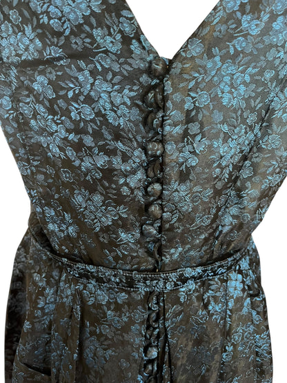 BLUE ROSE SATIN DRESS  | 14