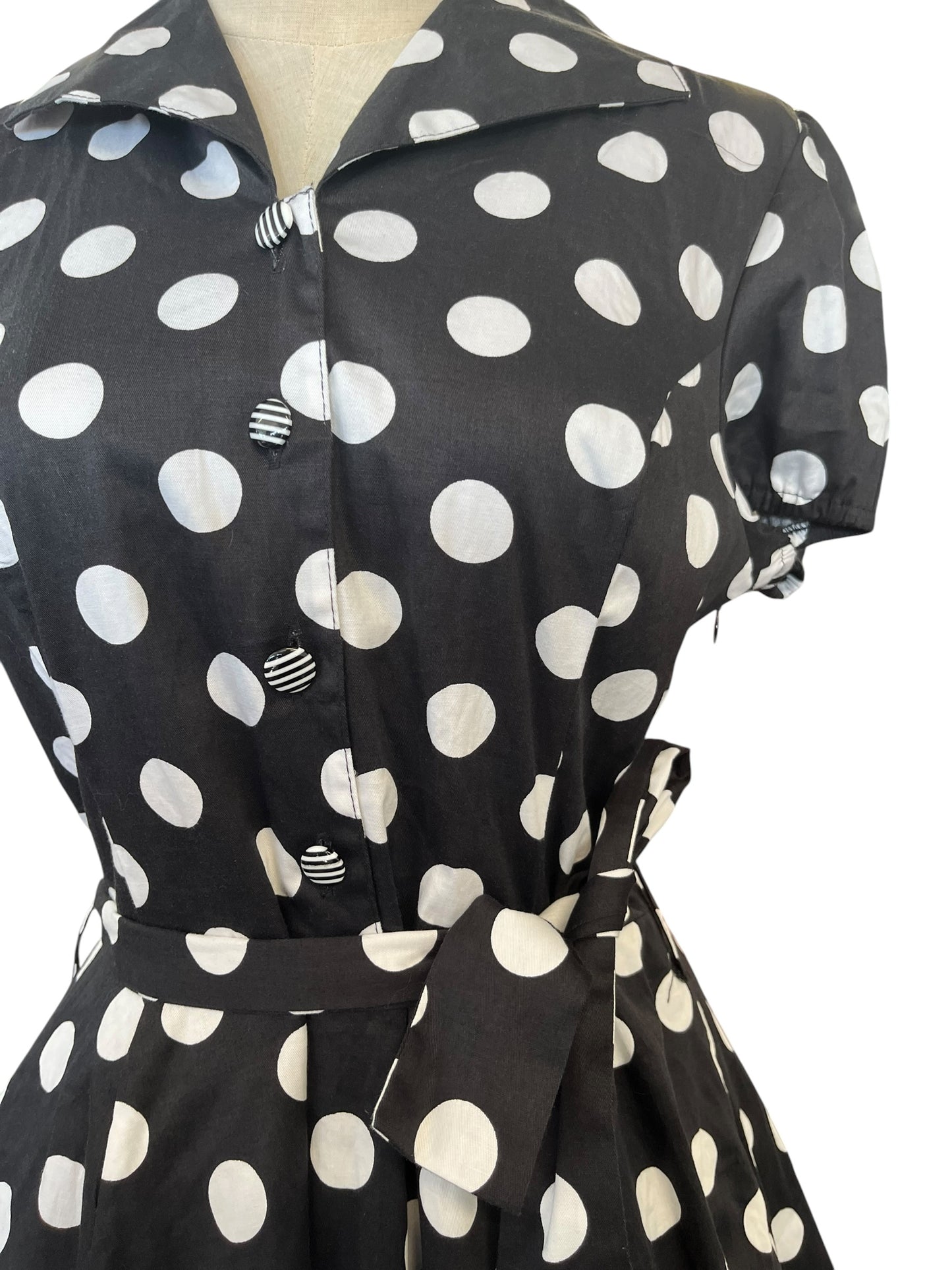 HEARTS & ROSES BLACK POLKADOT DRESS | 12