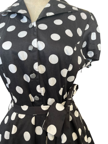 HEARTS & ROSES BLACK POLKADOT DRESS | 12
