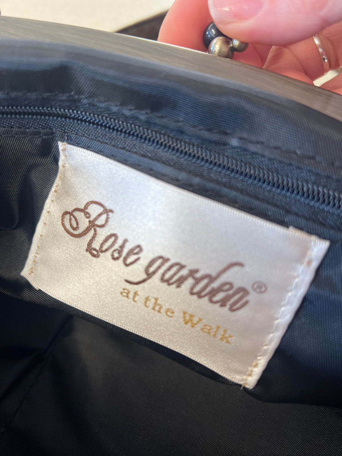 BROWN VELVET SHOULDER BAG