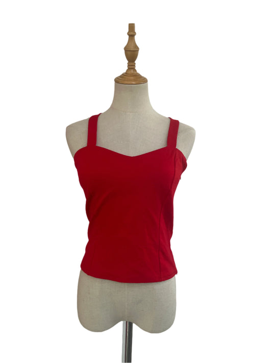 DOUBLE TROUBLE RED CROSS OVER TOP SZ S