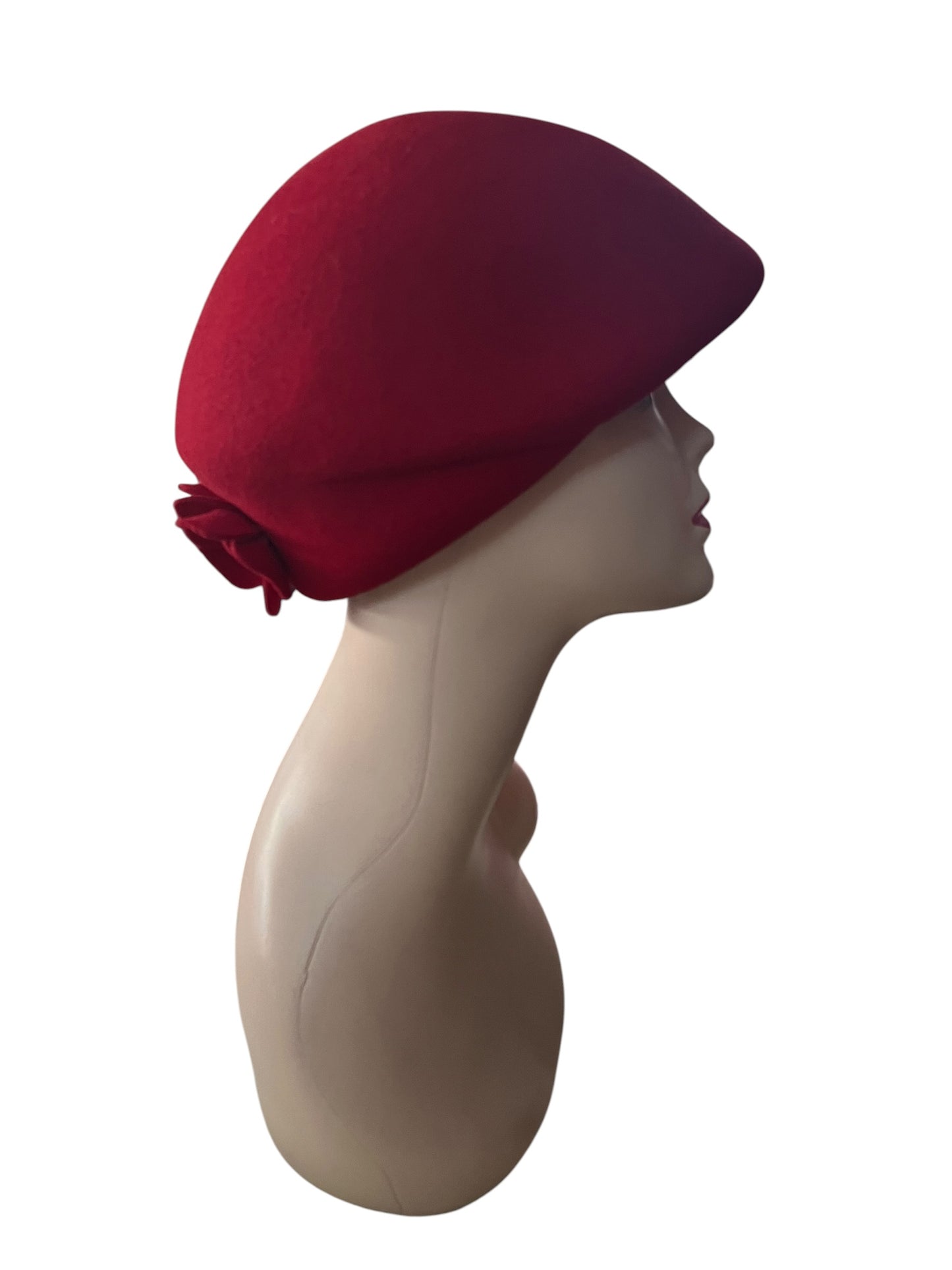MAJOR WEAR RED WOOL HAT