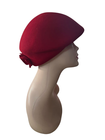 MAJOR WEAR RED WOOL HAT