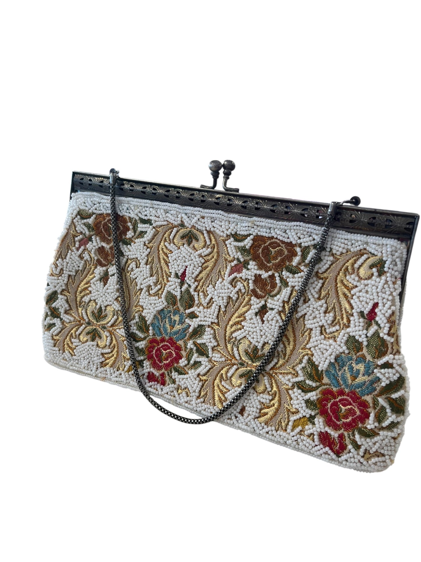 EMBROIDERED SEED BEAD BAG