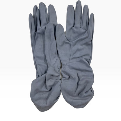 GREY/BLUE ROUCHED GLOVES | 8.5