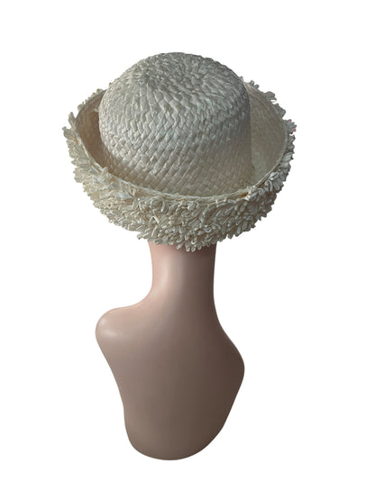 CREAM RAFFIA HAT