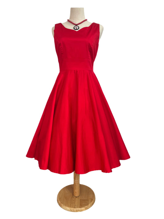 VANESSA KELLY RED MALTIDA DRESS SZ 10