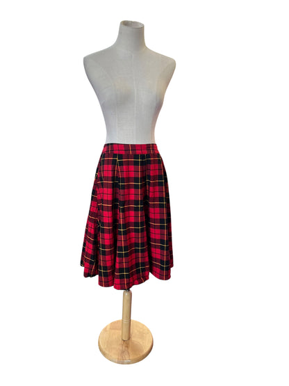 REVIVAL RED TARTAN SKIRT | 10