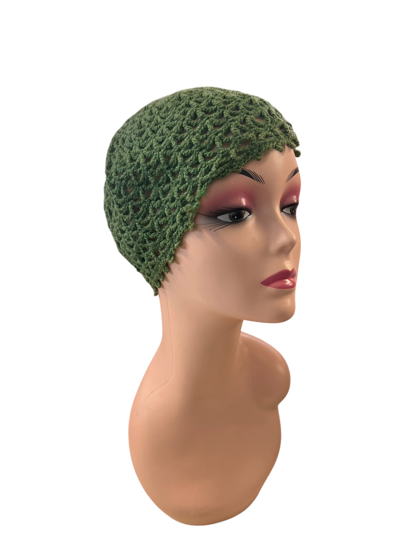 GREEN KNIT SKULL CAP